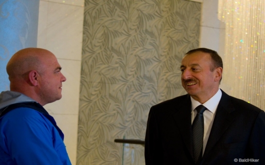 A meeting with the president of Azerbaijan