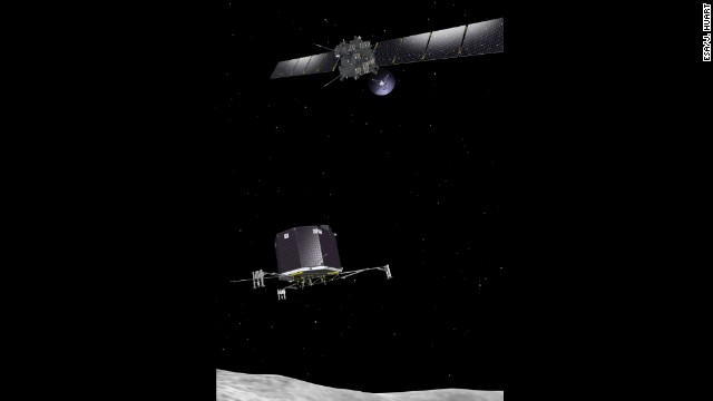 Comet-chasing probe wakes up, calls home - PHOTO