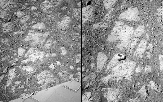 Mystery rock spotted on Mars