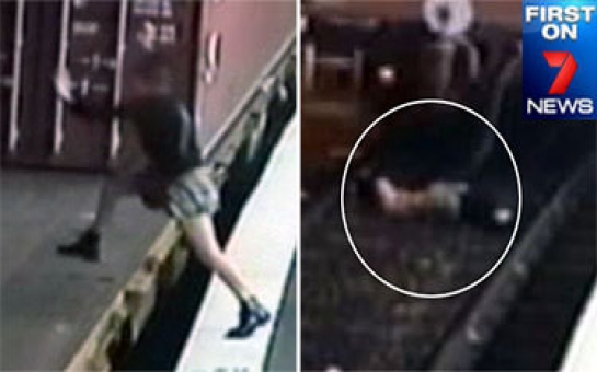 Miracle survival for ‘reckless’ woman who fell beneath freight train - VIDEO