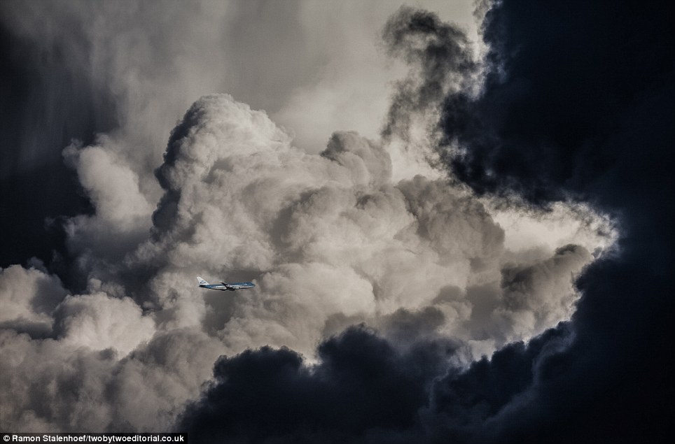 Flying into the storm - PHOTO