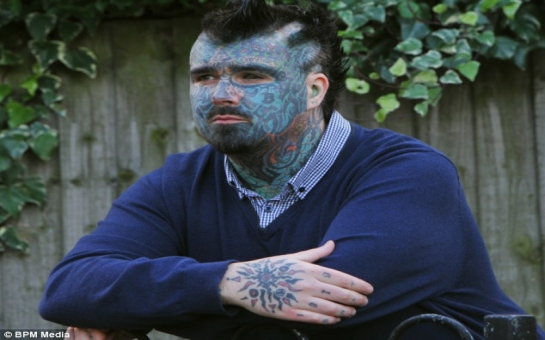 Most tattooed man fails in application for passport