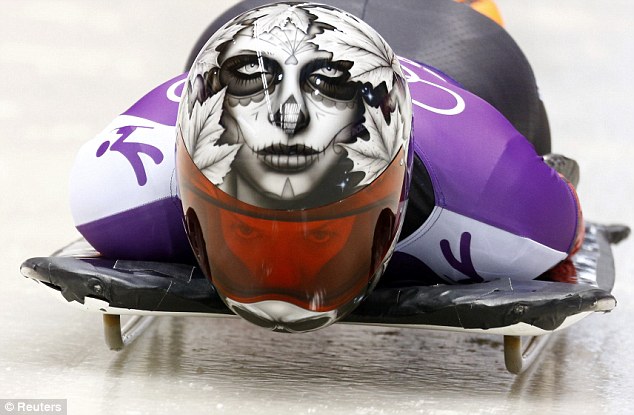 Sochi skeleton athletes prove they've got a head for fashion - PHOTO