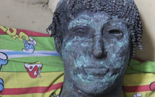 'Priceless' bronze statue of Greek god Apollo found in Gaza Strip
