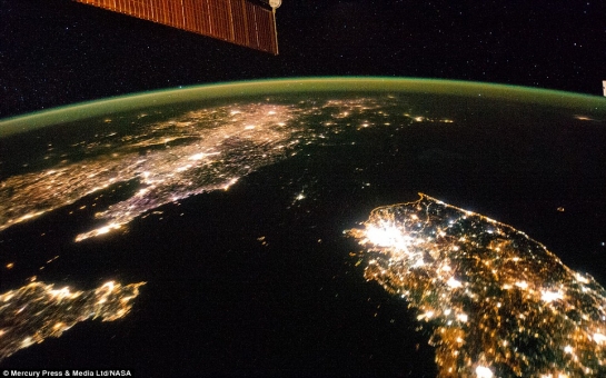 Satellite photo shows much of North Korea shrouded in darkness