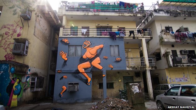 Indian street art festival gives a facelift to Delhi - PHOTO