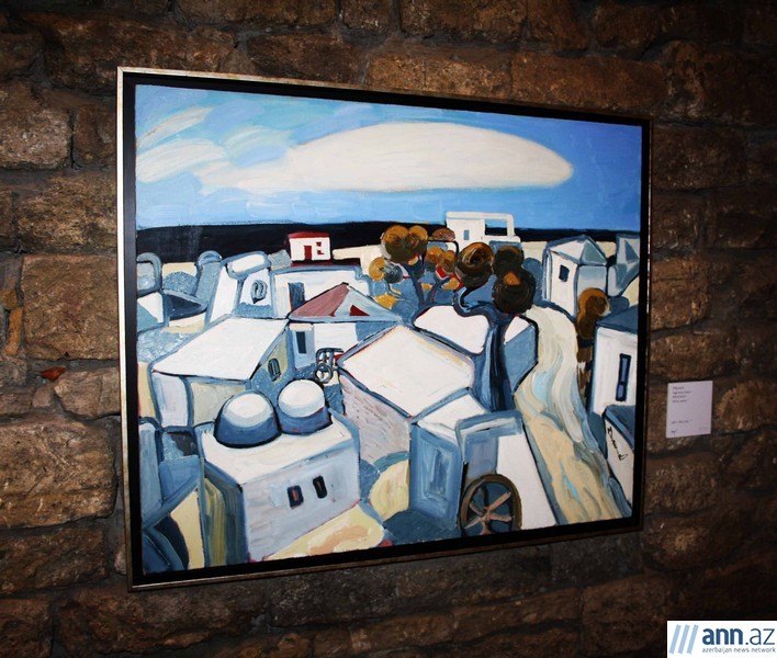  Наргиз Пашаева на выставке заслуженного художника - ФОТО