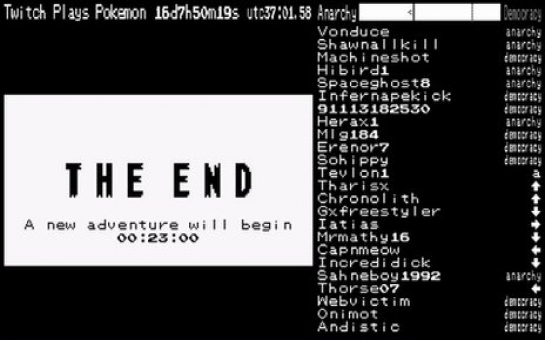 Twitch Plays Pokemon completes game