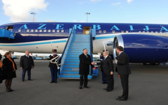 Azerbaijan`s President arrives in Netherlands for working visit