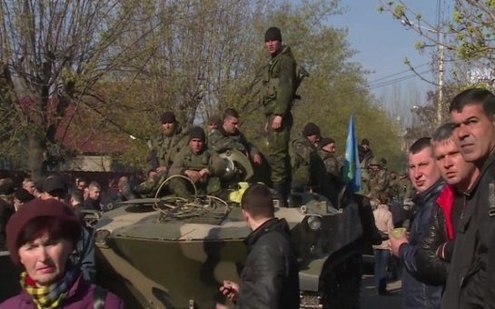 Ukrainian troops enter central Kramatorsk