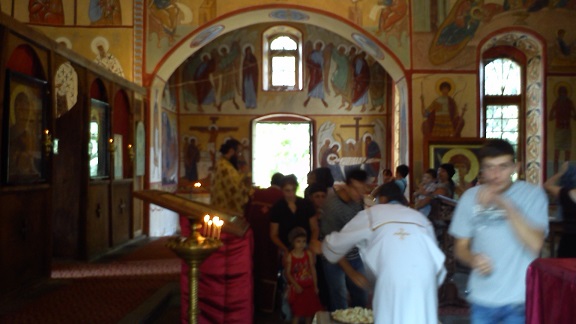  День в грузинской церкви, в Азербайджане