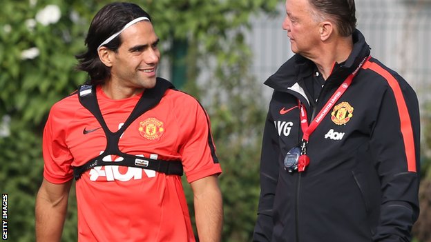 Man Utd's Radamel Falcao only fit for 20 minutes - Louis Van Gaal