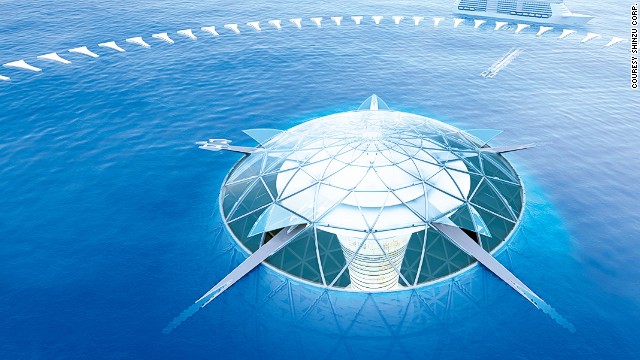 Japan's Ocean Spiral proposed as giant underwater city