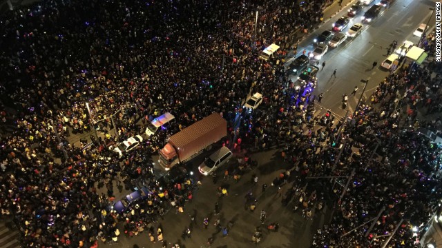 Stampede at Shanghai New Year's celebration kills 35