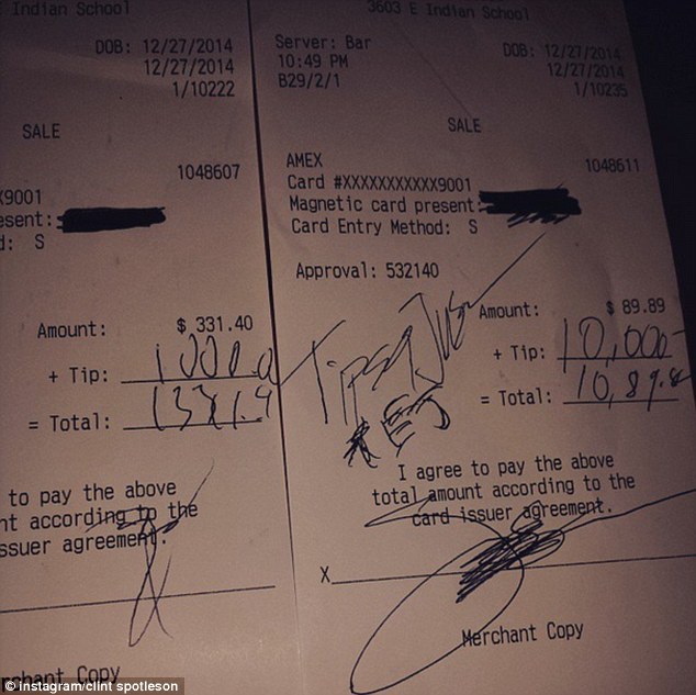 Mystery customer leaves $11,000 in 'Tips for Jesus'