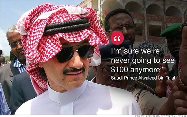 Saudi Prince: Oil will never return to $100