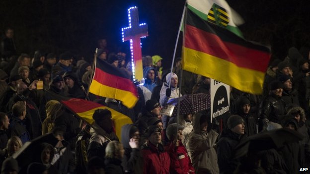 German leaders attend Muslim community rally