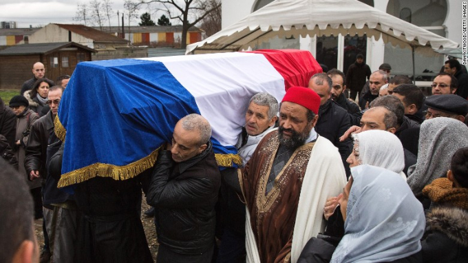 Defiance, sorrow as terror victims are mourned in France, Israel