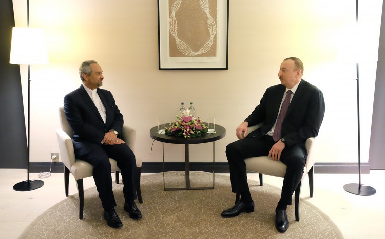 Aliyev meets head of Iranian president’s office in Davos