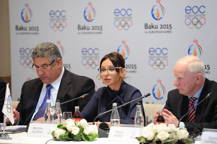 First Lady Aliyeva welcomes EOC members in Azerbaijan