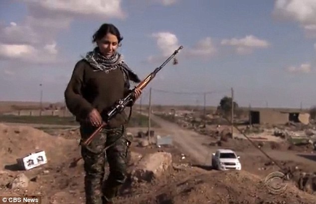 Female teacher becomes a sniper fighting ISIS on the Syrian front line