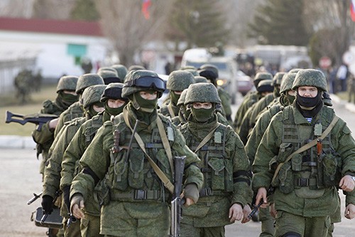 Украинские военные отступают