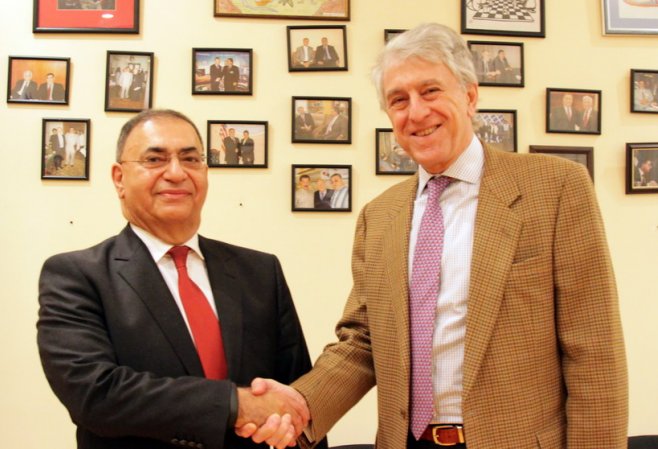 Asim Mollazade meets Argentinian Ambassador Carlos Dante Riva