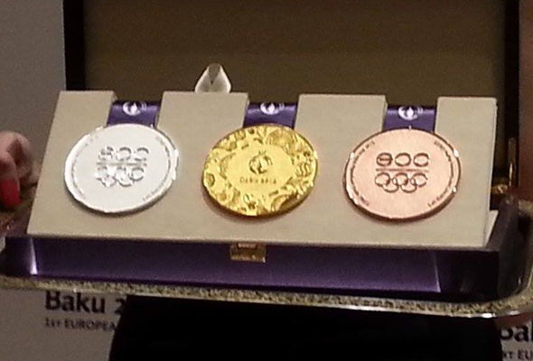 Презентованы медали Европейских игр-2015