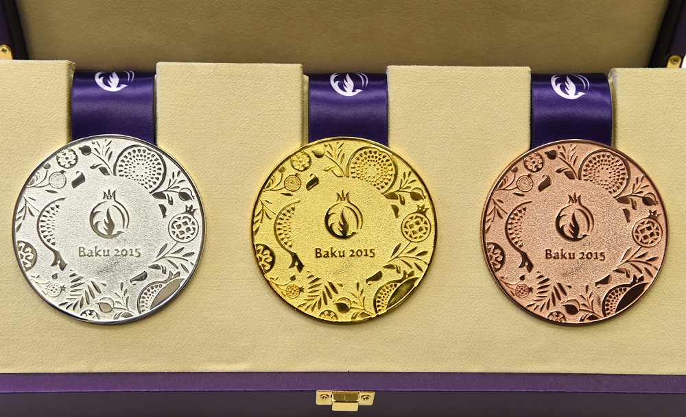 Baku 2015 marks 100 Days To Go by unveiling first European Games medal design