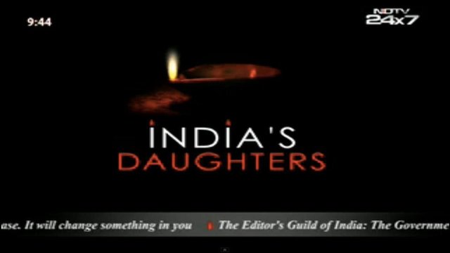 NDTV channel protests against India's Daughter ban