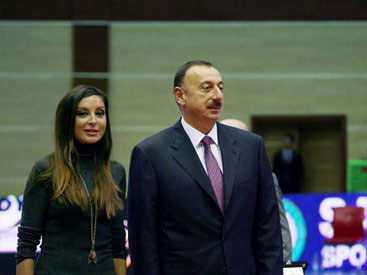 Ilham Aliyev and his spouse attended the opening of the Baku Shooting Center