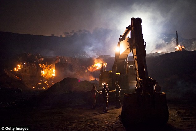 The village which has burned for 99 years