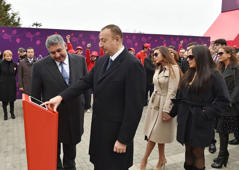 President Aliyev, First Lady Aliyeva buy first Baku 2015 tickets