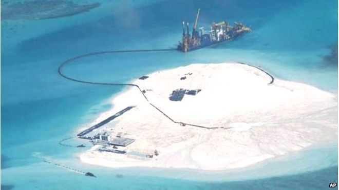 China building 'great wall of sand' in South China Sea