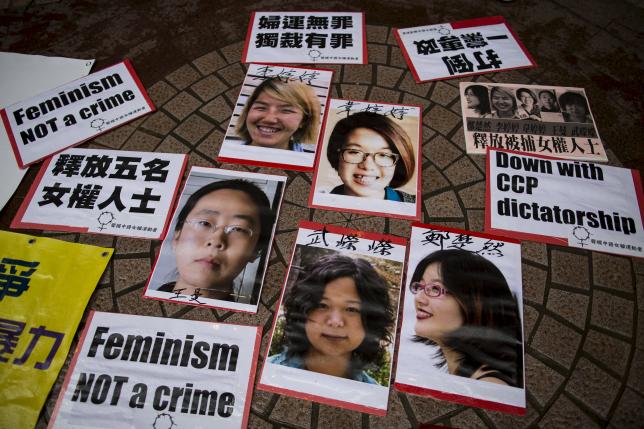 China frees five women activists on bail after outcry