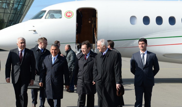 Tatarstan's president in Baku on 