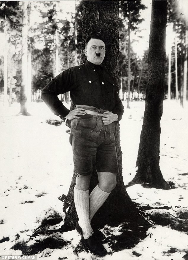 The embarrassing photographs of Adolf Hitler posing in lederhosen