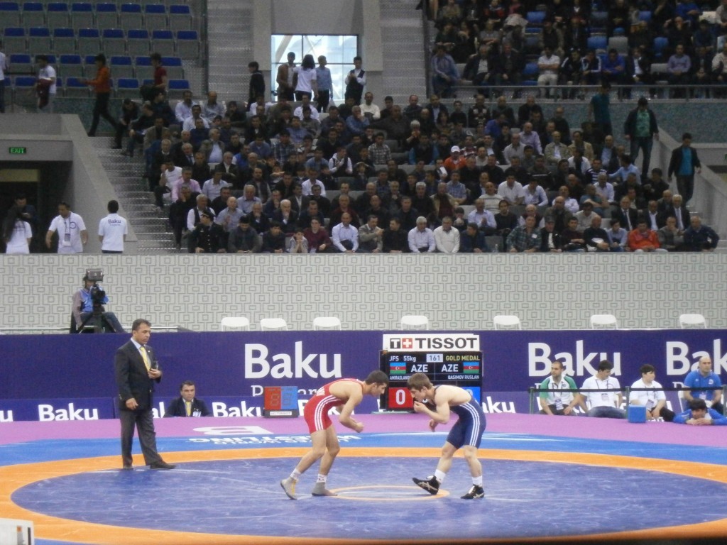 Azerbaijan earn five freestyle golds to conclude Baku 2015 wrestling test event