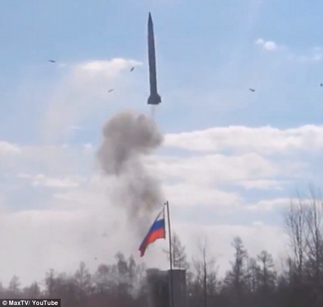 Russian army’s rocket launch test goes terribly wrong