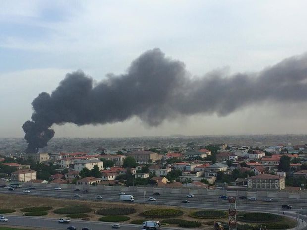 Bakıda yanğın