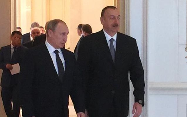 Putin Əliyevin Zaqulbadakı iqamətgahında - FOTO