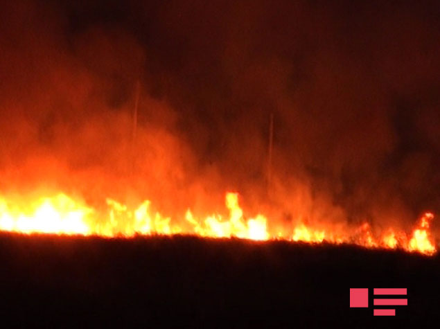 Армяне устроили пожар на оккупированных азербайджанских территориях