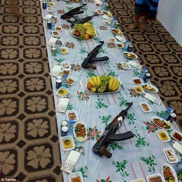 ISIS fanatics feast while their subjects starve