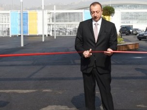 Ильхам Алиев на открытии базы ВМС