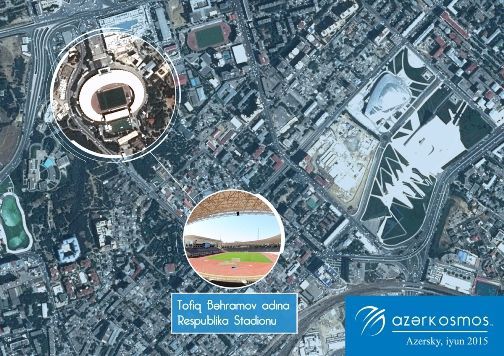 Олимпийские объекты Азербайджана с космоса