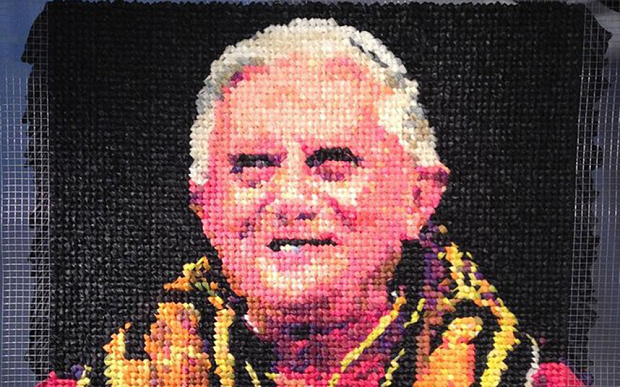 Pope portrait made out of 1,700 condoms scandalises art-loving Catholics