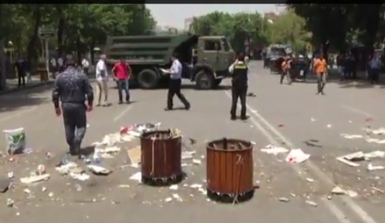 Yerevan polisindən nümayişçilərə sonuncu xəbərdarlıq: 