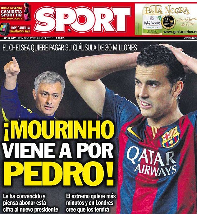 Chelsea to make £22m move for Barcelona star Pedro