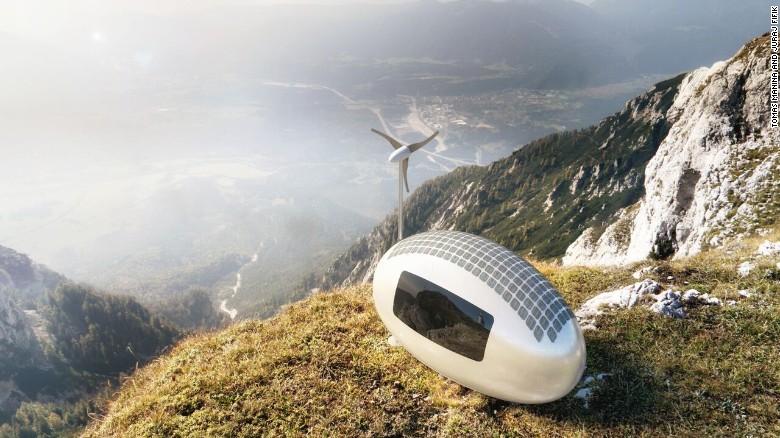 Egg-shaped home powered by sunlight