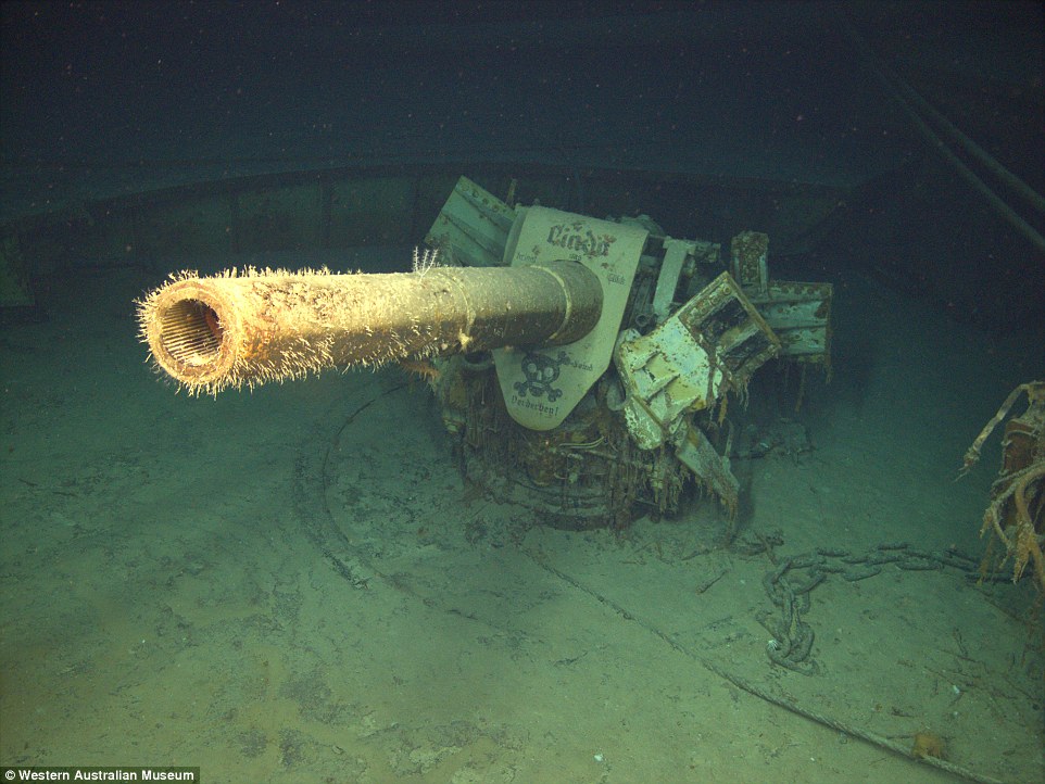 Eerie pictures of a German warship